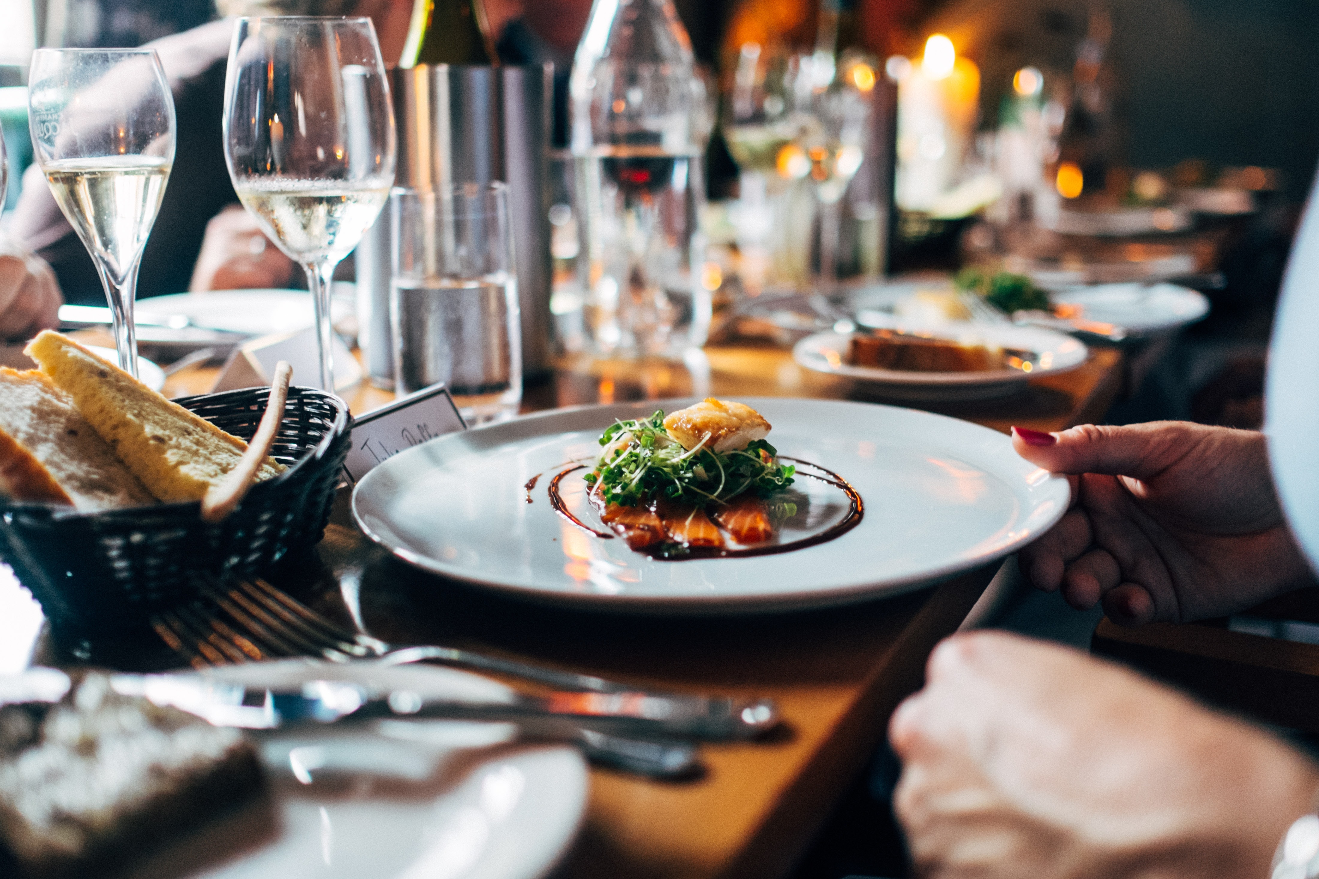 Photo d'un plat au restaurant - La palette du goût